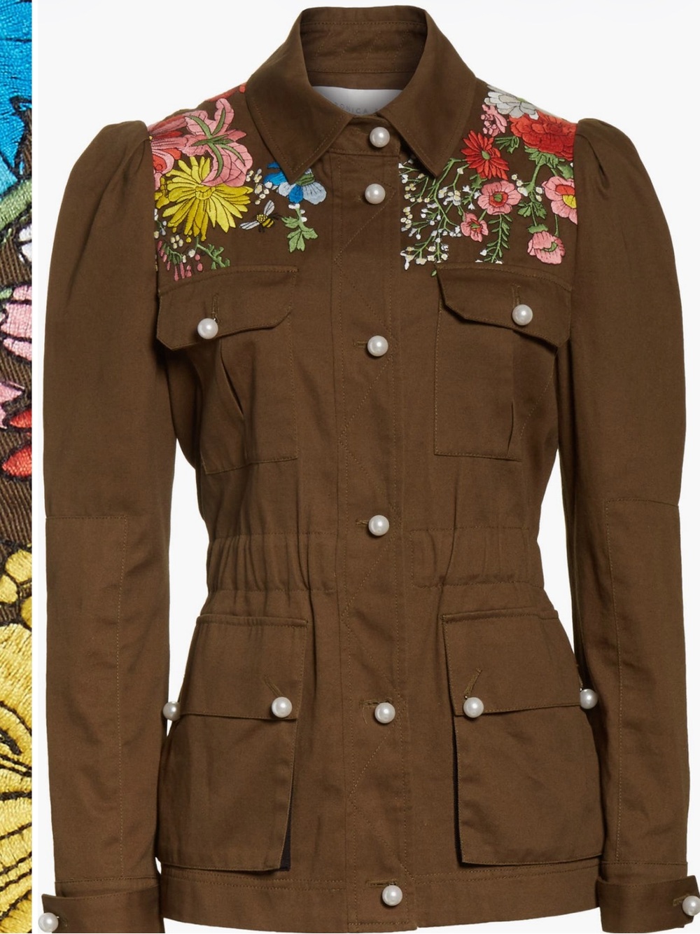 Veronica Beard Huxley Floral Embroidered Jacket - Picture 6 of 12